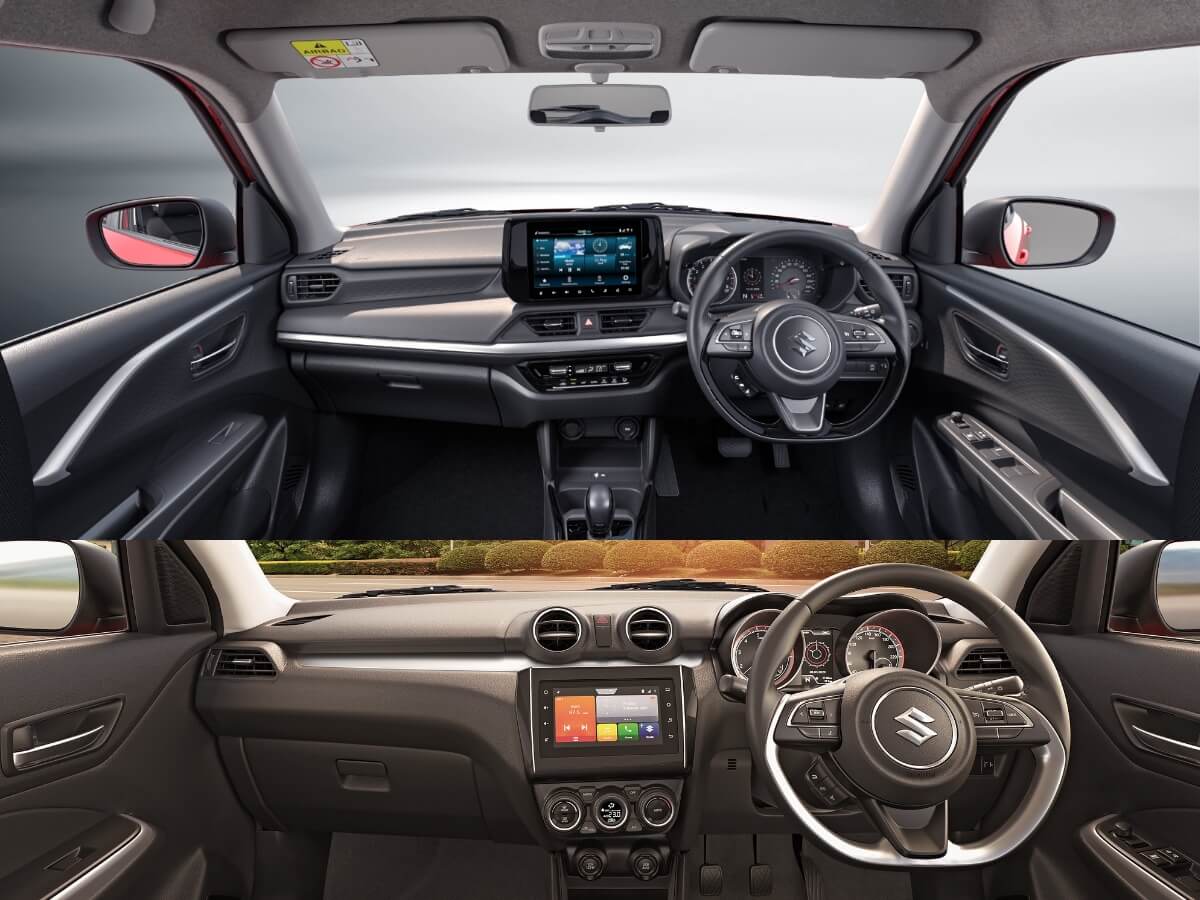 swift interior old vs new